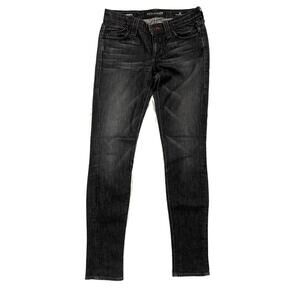 Affliction Bianca Y2K Black Skinny Jeans Deer Skull Gothic